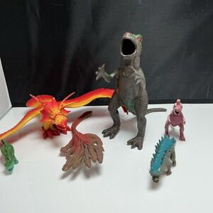 Vintage 1980s Toy Lot LJN D&D Hydra Arco Kontory Imperial Dinosaur Monster Kaiju